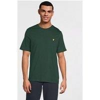 Lyle & Scott SS T-Shirts Plain T-Shirt W486 Dark Green, XXL