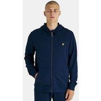 Lyle & Scott Men's Logo Zip Hoodie, Blue, L