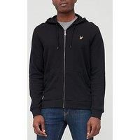 Lyle & Scott Men/'s Zip Through Hoodie Jet Black L