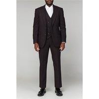 Scott by The Label Burgundy Donegal Waistcoat