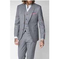 Gibson London Mid Blue and Navy Check Men's Suit Jacket