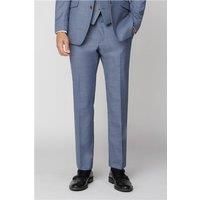 Scott by The Label Tailored Fit Light Blue Sharkskin Men's Trousers