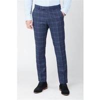 Hart Navy Tweed With Check Trousers