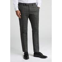 Antique Rogue Emerson Herringbone Men's Slim Fit Trousers. Grey by Suit Direct