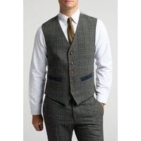 Antique Rogue Emerson Herringbone Waistcoat by Suit Direct