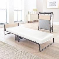 Revolution Folding Bed Frame with Pocket Sprung Mattress Black