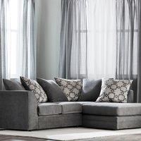 Washington Right Hand Fabric Corner Sofa Grey