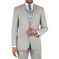 Racing Green Grey Blue Check Tailored Fit Suit Jacket