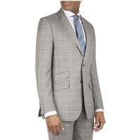 Racing Green Grey Jaspe Check Tailored Fit Men's Suit Jacket