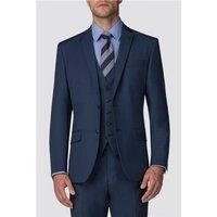 Racing Green Tailored Fit Bright Blue Pick & Pick Men's Suit Jacket