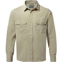 Craghoppers Mens Kiwi Ls Hiking Shirt, Oatmeal, XXL EU