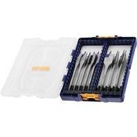 Irwin 8 Piece Blue Groove Flat Bit Set 4 x Faster Cut 12 - 32mm Tough Case TStak