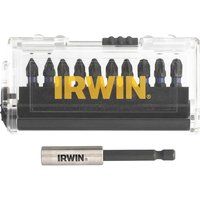 IRWIN Pozi Screwdriver Bit Set Impact Pro Performance 10 Piece IRWIW6062503