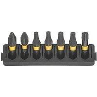 DeWalt Flextorq 6.35mm Hex Shank Mixed Screwdriver Bits 7 Pieces (238HA)