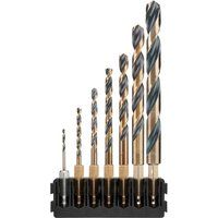 DeWalt 7 Piece Hex Shank Black and Gold Drill Bit Bar Set