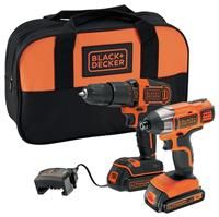 Black + Decker 1.5AH Cordless Twin Pack with 2x18V Batteries