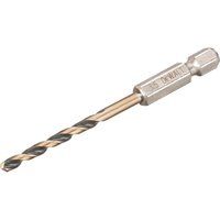 DeWalt Black and Gold Hex Impact HSS Drill Bit 3.5mm Pack of 1
