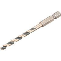 DeWalt Black and Gold Hex Impact HSS Drill Bit 4.5mm Pack of 1