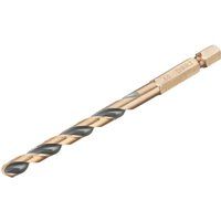 Dewalt Black and Gold Hex Impact HSS Drill Bit 6mm Pack of 1