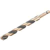 Dewalt Black and Gold Hex Impact HSS Drill Bit 10mm Pack of 1
