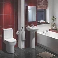 Walker Contemporary Single-Ended Bathroom Suite with Acrylic Bath (599HG)