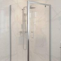 Essentials Semi-Framed Side Panel Polished Silver 700mm (516RJ)