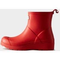 Hunter Womens Play Short Boot - Logo Red
