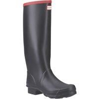 Hunter Unisex Argyll Full Knee Rubber Black Black Boots 9 UK