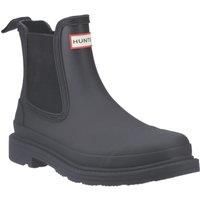 Hunter Mens Commando Chelsea Boot Wellie - Black