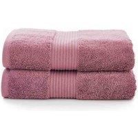 Deyongs Bliss Pima 2 Pack Bath Towel - Grape