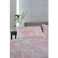 The Lyndon Company Toile De Jouy Housewife Pillowcase Pair Pink