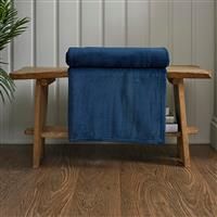 Supersoft Snuggle Touch Throw in Navy Blue Colour 148cm x 180cm