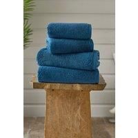 Sanremo 100% Combed Cotton Soft Absorbent Towels, 700gsm, BCI Cotton, Multiple Colors & Sizes, Bath, Hand, Face Towels - Machine Washable, Tumble Dry [Bath Towel-Blue]