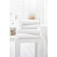 Deyongs Soft Textured 100% Cotton Zero Twist Brooklyn Towels 500gsm in White | Size: Hand Towel