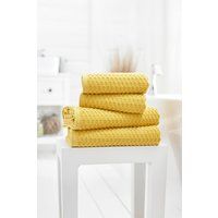 Deyongs Soft Textured 100% Cotton Zero Twist Brooklyn Towels 500gsm in Gold | Size: Hand Towel