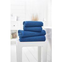 Deyongs Soft Textured 100% Cotton Zero Twist Brooklyn Towels 500gsm in Blue | Size: Hand Towel