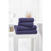 Deyongs Soft Textured 100% Cotton Zero Twist Brooklyn Towels 500gsm in Purple | Size: Bath Sheet