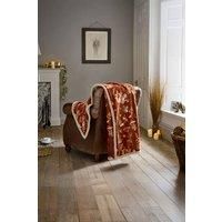 Deyongs Autumnal Woodland Sherpa Throw 130X170Cm