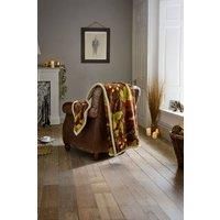 Deyongs Winter Leaves Sherpa Throw 130X170Cm