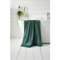 The Lyndon Company Premium Heavy Poloma 700Gsm Soft Cotton Bathroom Towels in Bottle Green | Size: Face Towel x 4