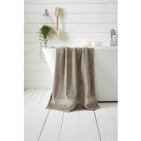 The Lyndon Company Premium Heavy Poloma 700Gsm Soft Cotton Bathroom Towels in Taupe | Size: Face Towel x 4