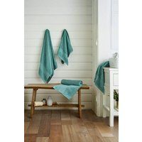 Deyongs Northmoor 100% Cotton Luxury Towels â€“ Super Soft & Absorbent in Green | Size: Face Towel x 4