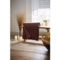Deyongs Snuggle Touch Super Soft Solid Colour Fleece Throw in Brown | Size: 140cm x 180cm