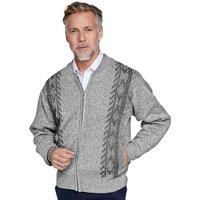 Mens Tootal Vertical Jacquard Zipper Cardigan by Tootal