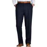 Mens Stretch Waist Formal Smart Work Trousers Hidden Elasticated Waist Pants by