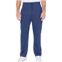 Pegasus Men's Soft & Comfortable Lounge Fleece Jogging Bottoms With Cargo Pockets in Navy | Size: 52S