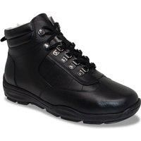 Mens Waterproof Leather Sherpa Lined Boot With Side Zip by Pegasus