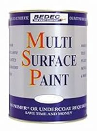 Bedec BEDE2KBR001/70 Soft Satin Multi Surface Paint 2.5 L, Dark Grey, 2.5 Litre