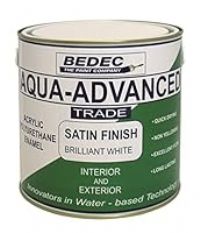 Bedec 1 Litre Aqua Advanced Satin - Brilliant White