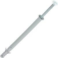 M10 X 160 BOX OF 100 MASONRY NYLON FRAME FIXING RAWL PLUG SCREWS